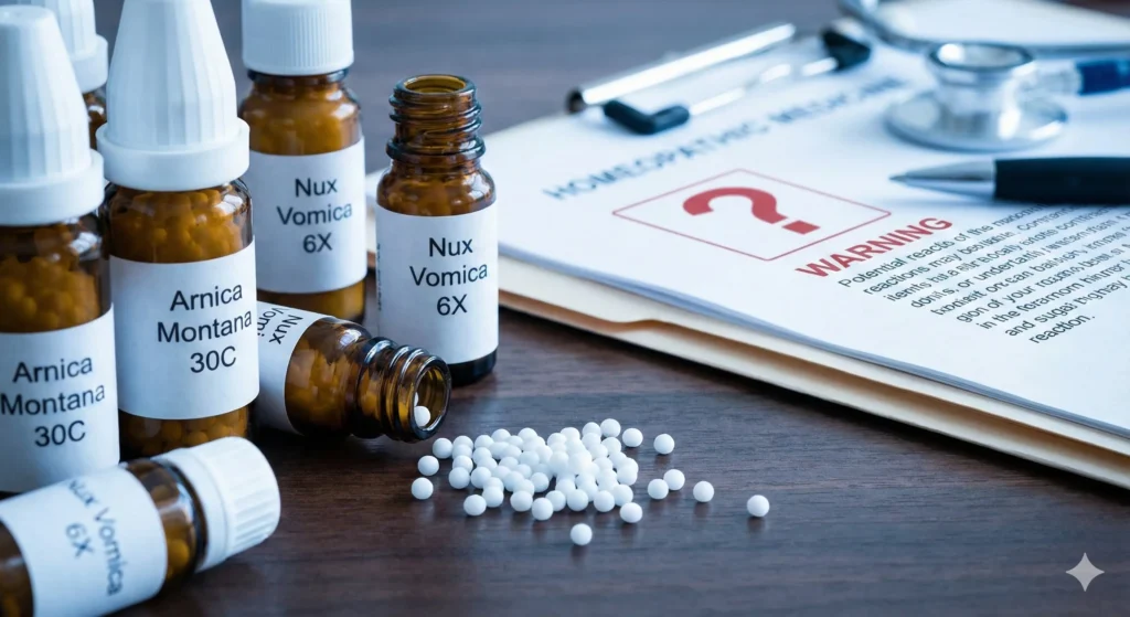 হোমিওপ্যাথিক ঔষধের পার্শ্বপ্রতিক্রিয়া বা সাইড ইফেক্ট