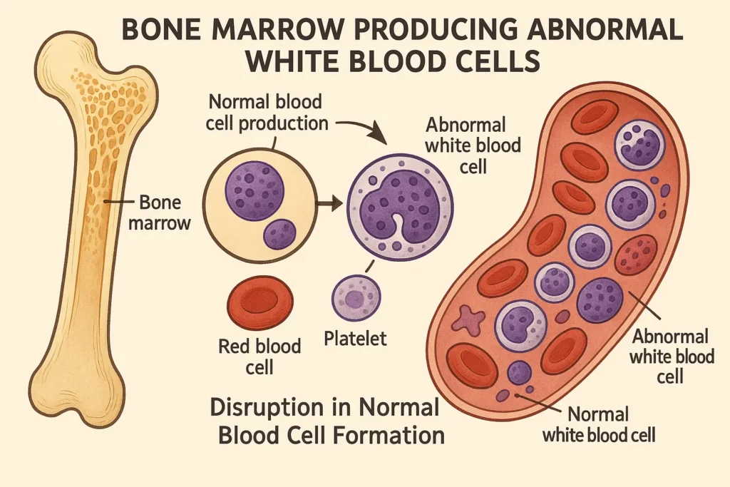Acute Myeloid Leukemia- AML (এ্যাকিউট মাইলয়েড লিউকেমিয়া): কারণ লক্ষণ নির্ণয় ও হোমিওপ্যাথিক চিকিৎসা