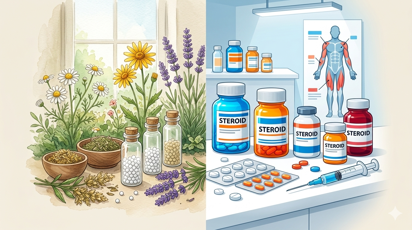 হোমিওপ্যাথিক ওষুধে কি স্টেরয়েড থাকে