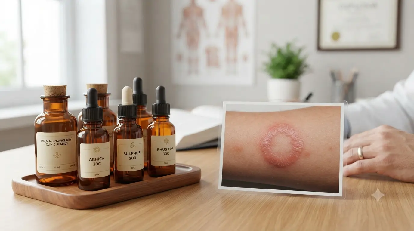 দাদ (Ringworm) থেকে মুক্তির উপায়: কারণ, লক্ষণ ও হোমিওপ্যাথিক চিকিৎসা